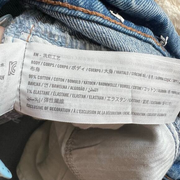 Abercrombie & Fitch Curve Love 90s Straight Ultra High Rise Jeans Size 24 Short - Picture 4 of 7